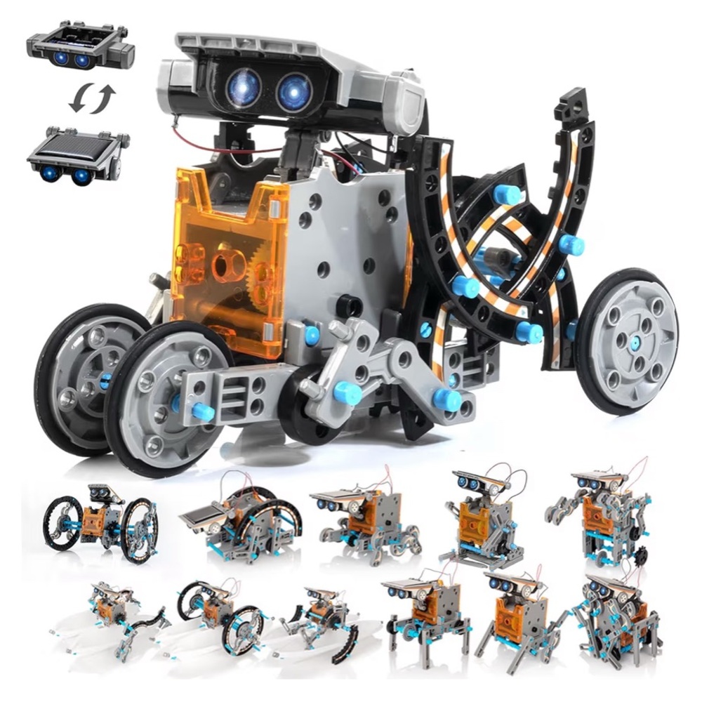 14-in-1 Solar Interactive Robot Building Kit for Kids - NEW